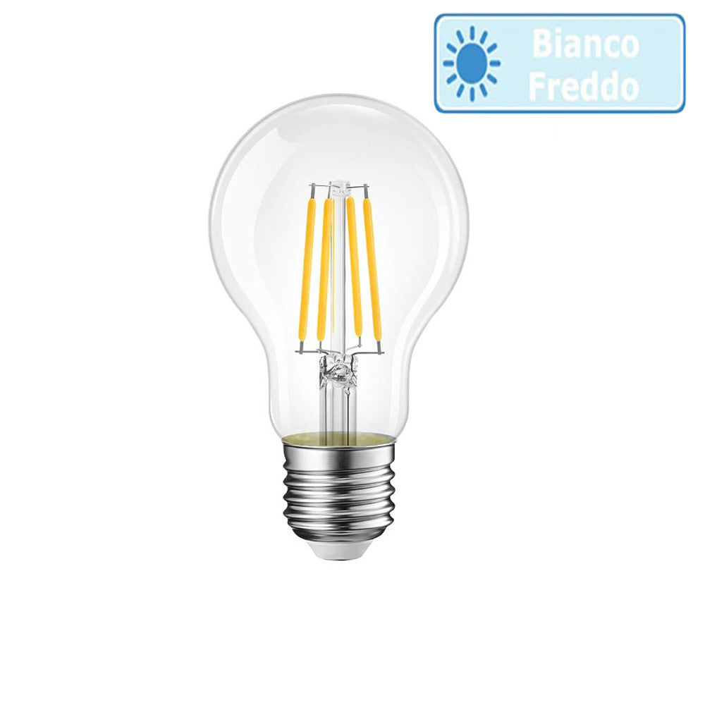 Lampadina led filamento 12 watt E27 globo luce 6500k 3000k 4000k - ambraled