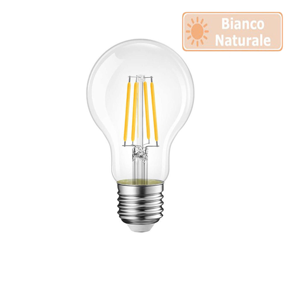 Lampadina led filamento 12 watt E27 globo luce 6500k 3000k 4000k - ambraled