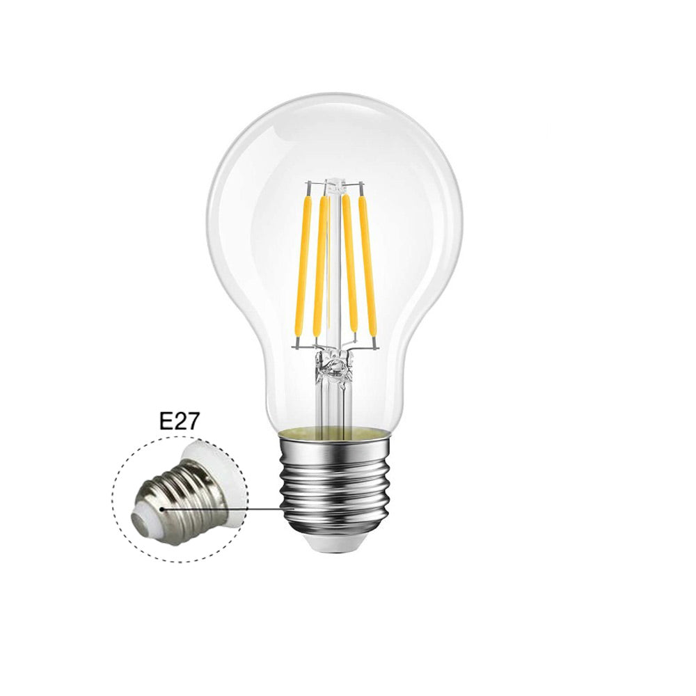 Lampadina led filamento 12 watt E27 globo luce 6500k 3000k 4000k - ambraled