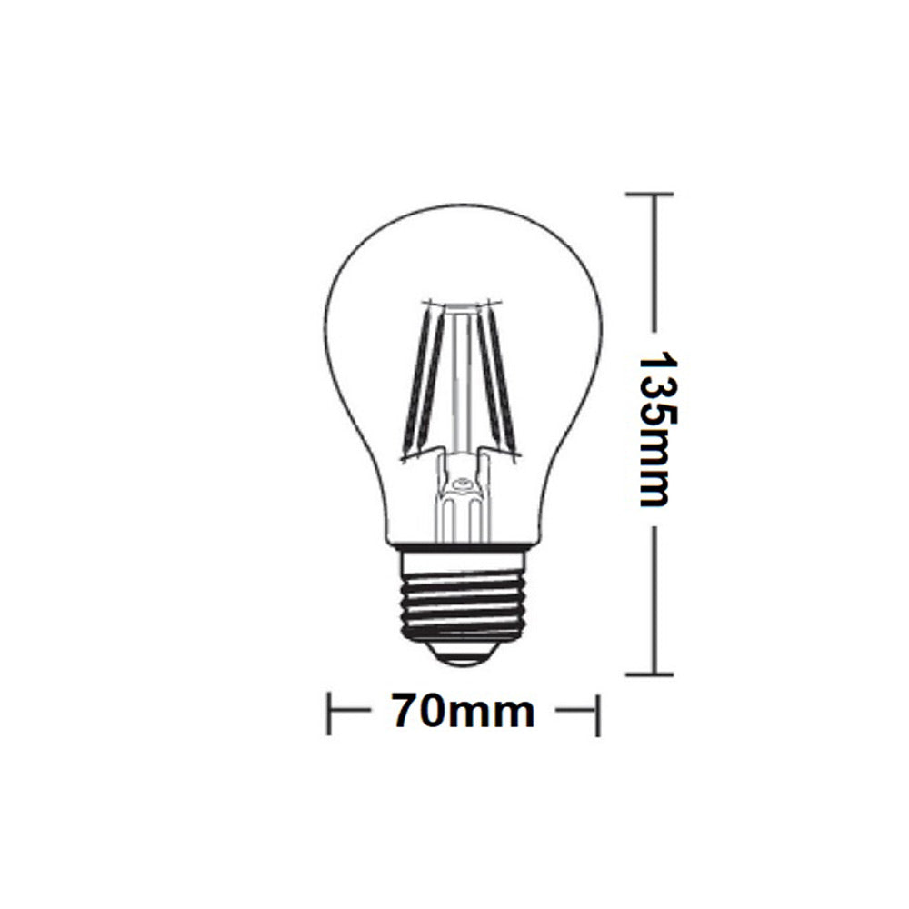 Lampadina led filamento 12 watt E27 globo luce 6500k 3000k 4000k - ambraled