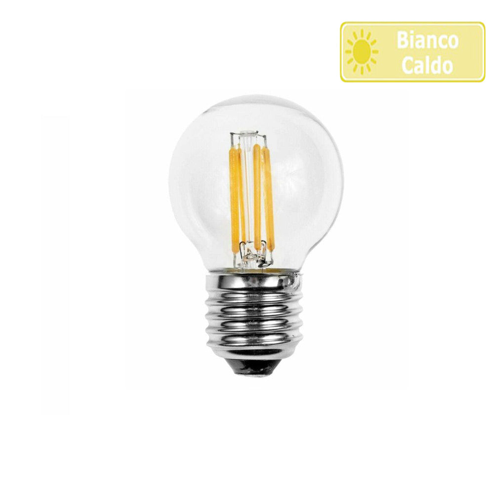 Lampadina led filamento 4 watt E27 vetro luce 6500k 3000k 4000k - ambraled