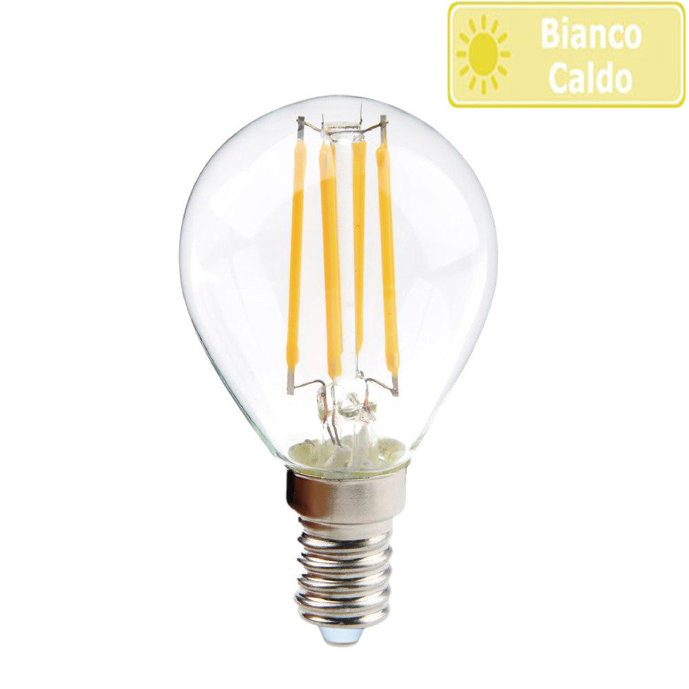 Lampadina LED filamento E14 4W – Vetro 3000K/4000K/6500K - ambraled