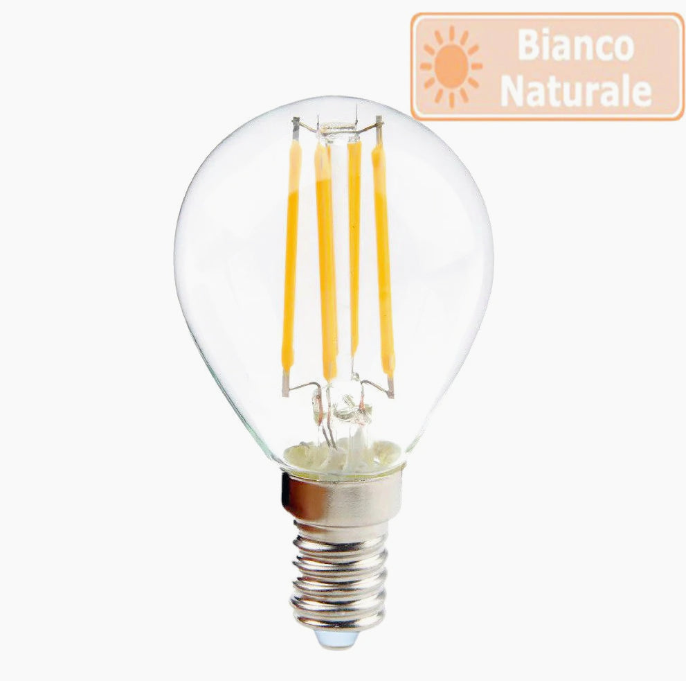 Lampadina LED filamento E14 4W – Vetro 3000K/4000K/6500K - ambraled