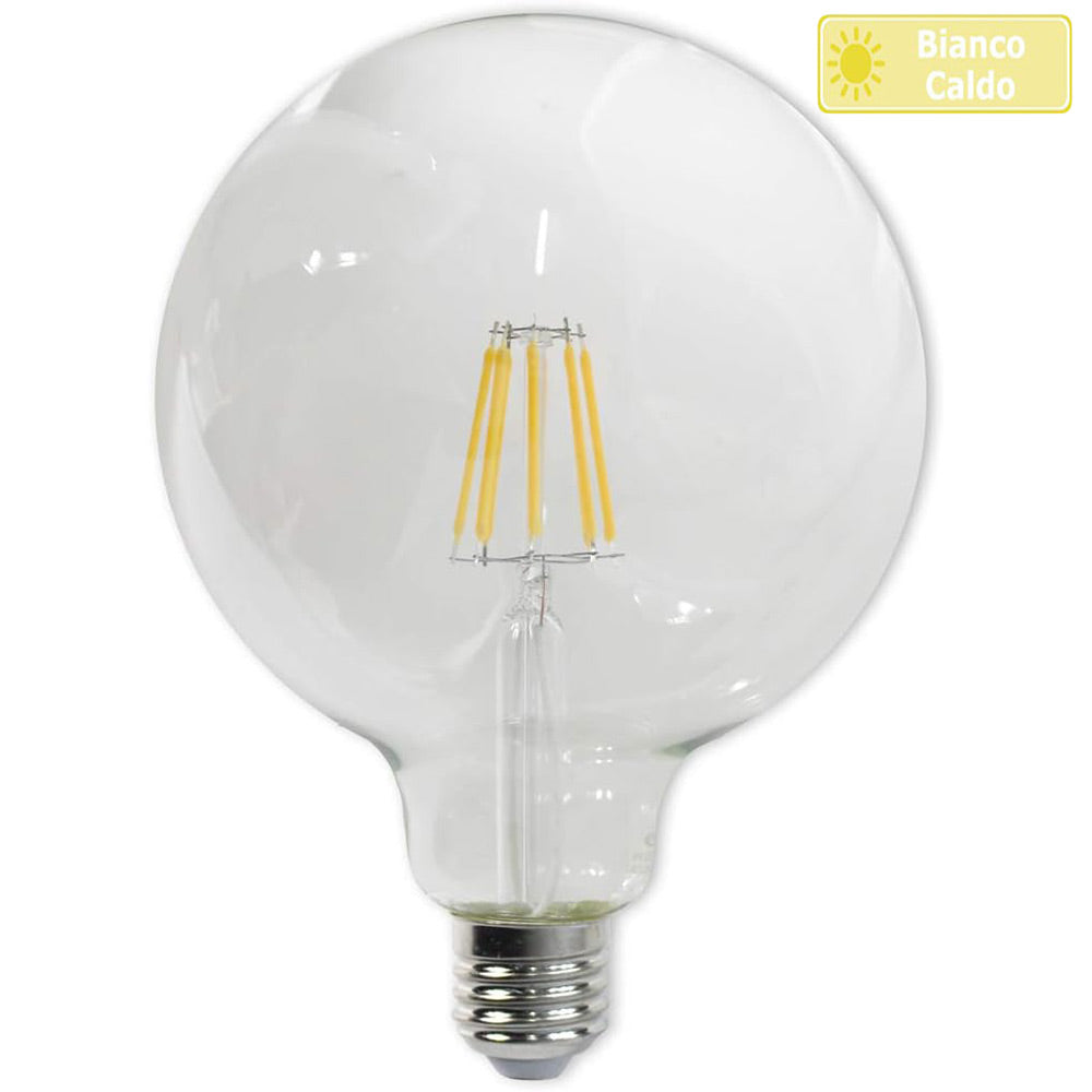 Lampadina LED filamento E27 12W – Globo G125 3000K/4000K/6500K - ambraled