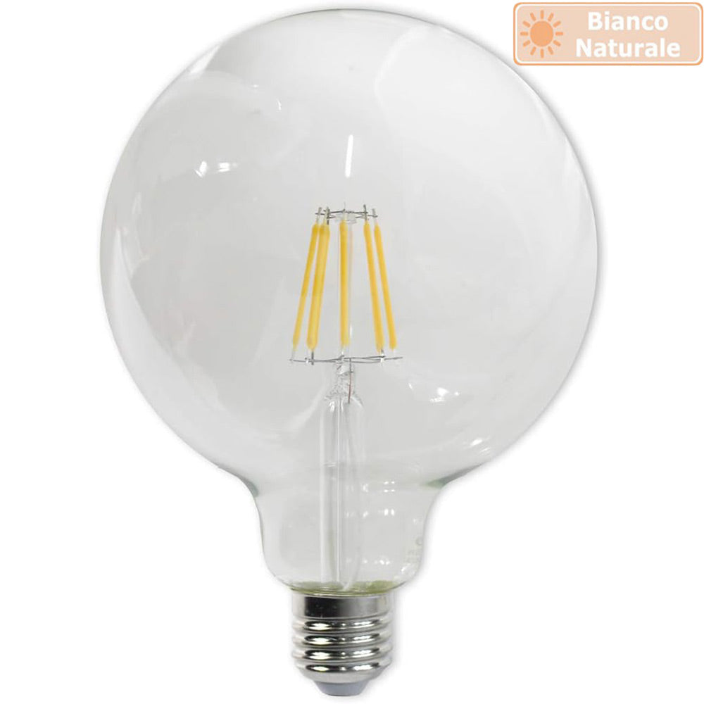 Lampadina LED filamento E27 12W – Globo G125 3000K/4000K/6500K - ambraled