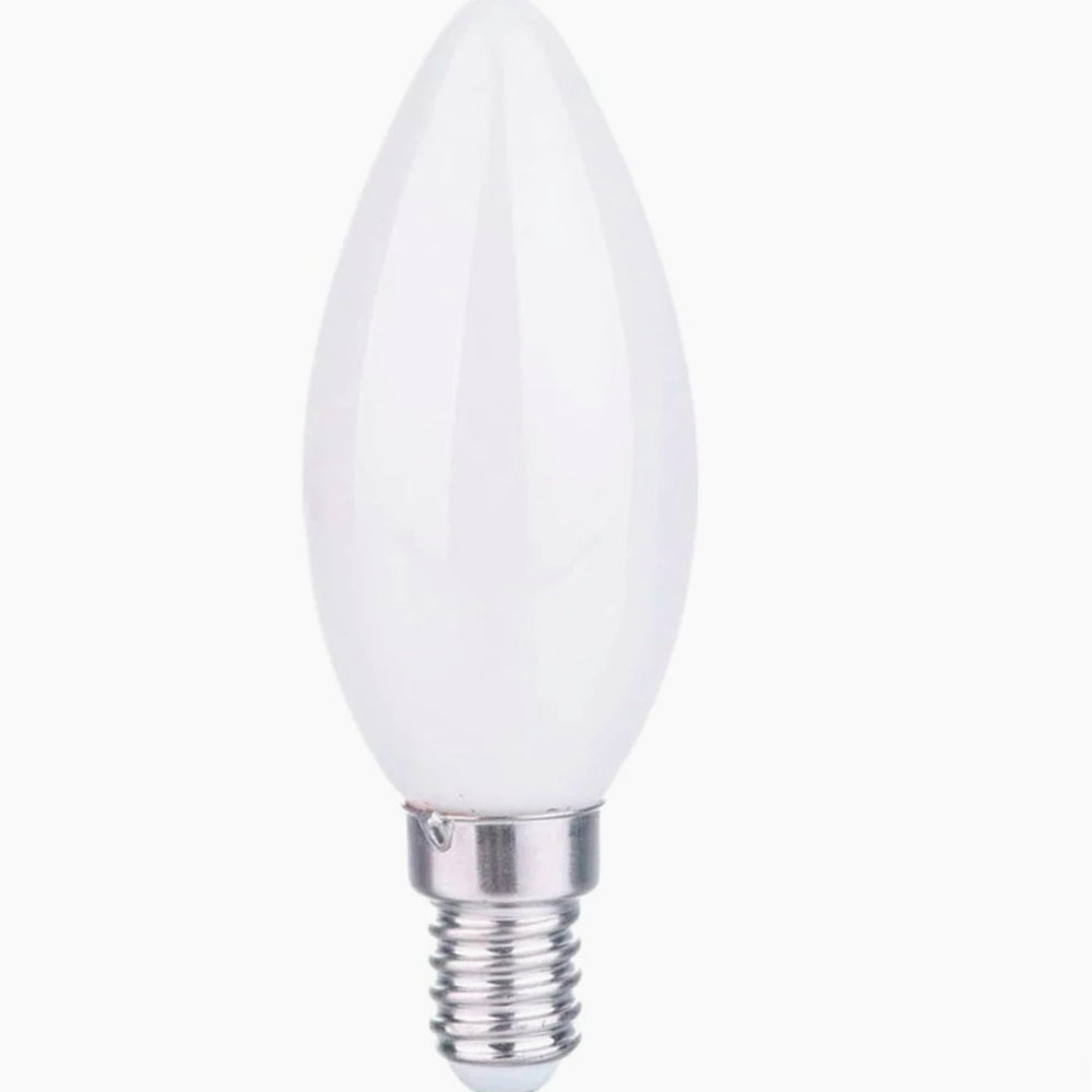 Lampadina LED filamento opaca E14 4W – Candela 2700K/4000K/6500K - ambraled