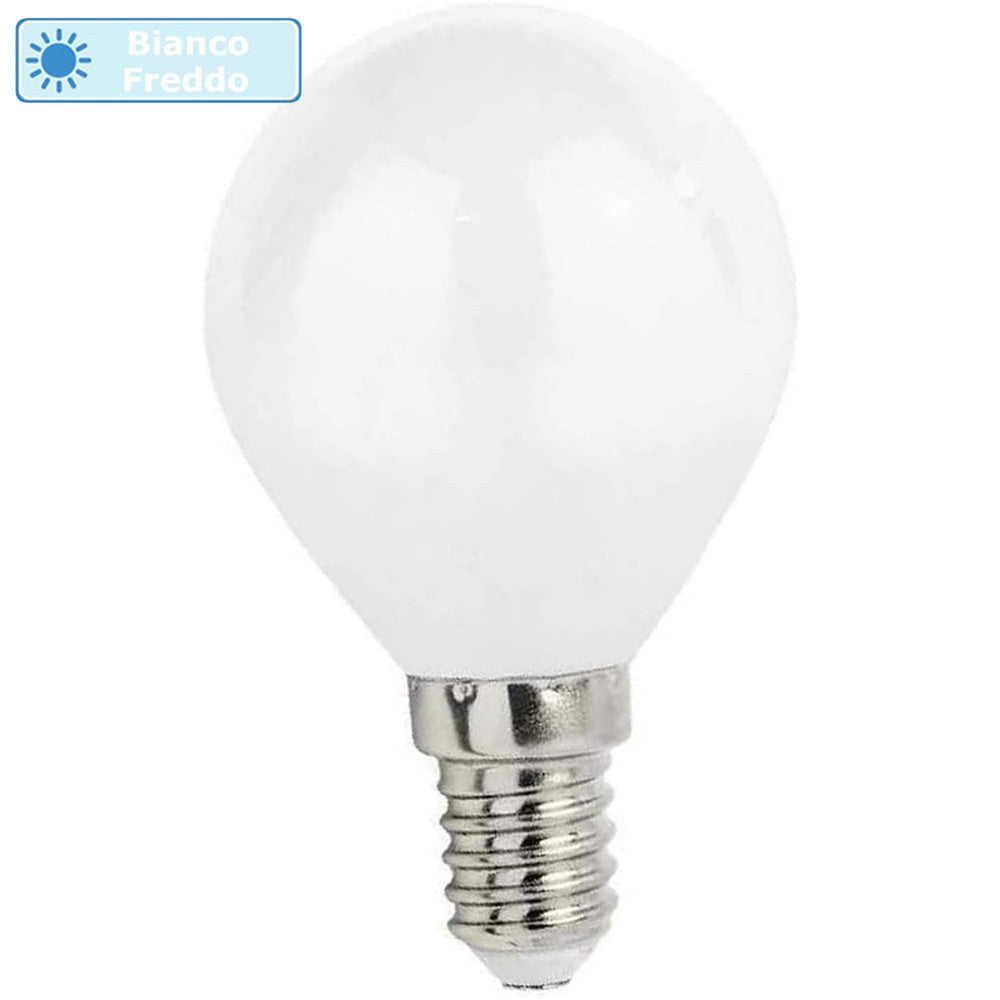 Lampadina LED filamento opaca E14 4W – G45 2700K/4000K/6500K - ambraled