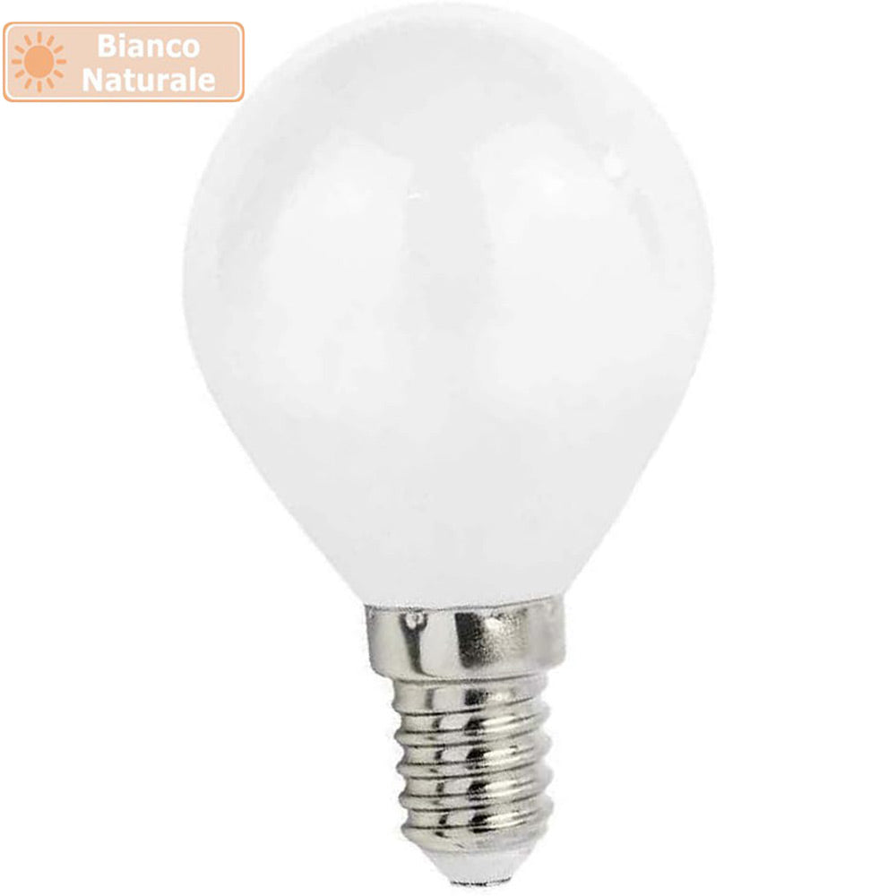 Lampadina LED filamento opaca E14 4W – G45 2700K/4000K/6500K - ambraled