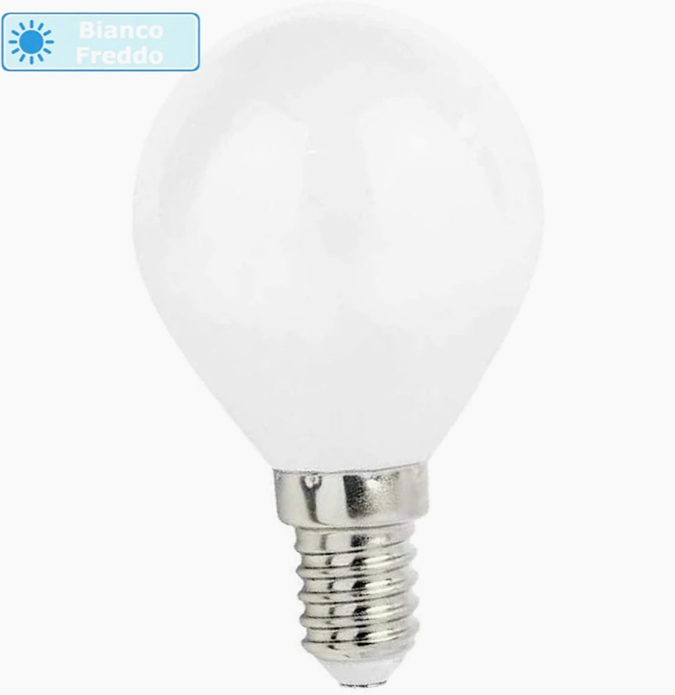 Lampadina LED filamento opaca E14 4W – G45 2700K/4000K/6500K - ambraled