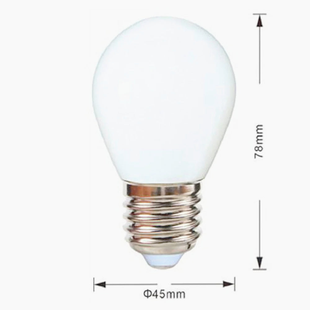 Lampadina LED filamento opaca E27 4W – G45 2700K/4000K/6500K - ambraled
