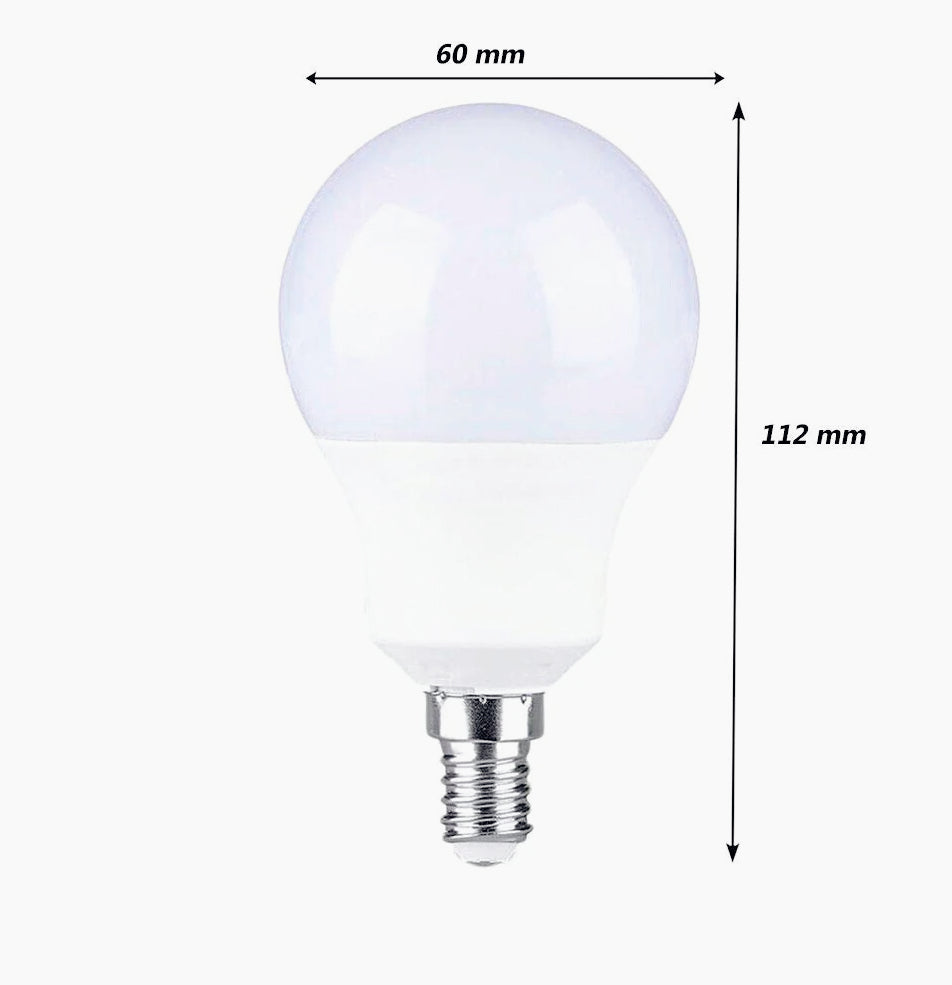 Lampadina LED globo A60 E14 12W – 3000K/4000K/6500K - ambraled