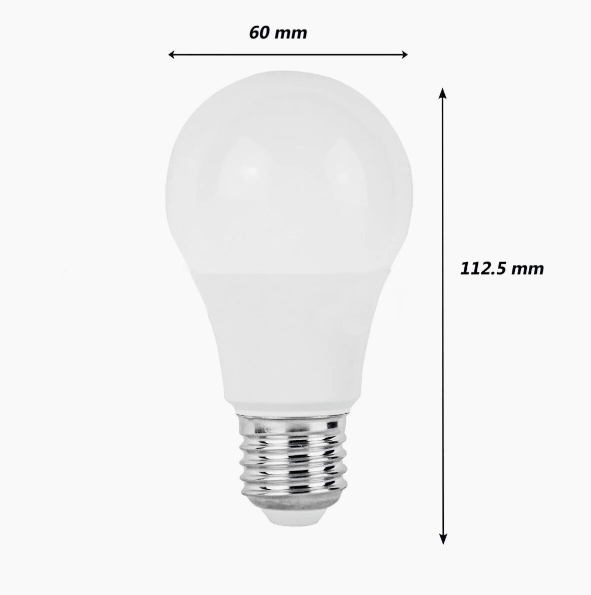 Lampadina LED globo A60 E27 12W – 3000K/4000K/6500K - ambraled