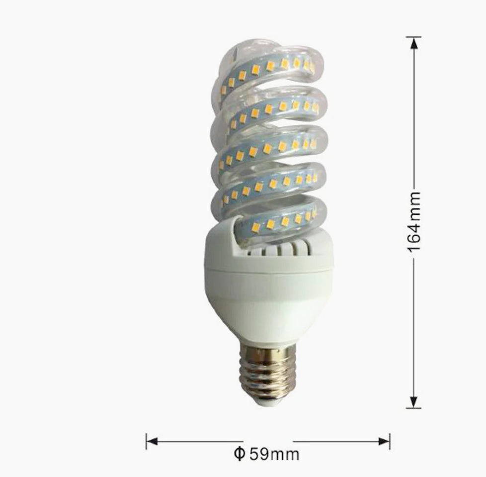 Lampadina LED spirale E27 20W – 3000K/4000K/6500K - ambraled