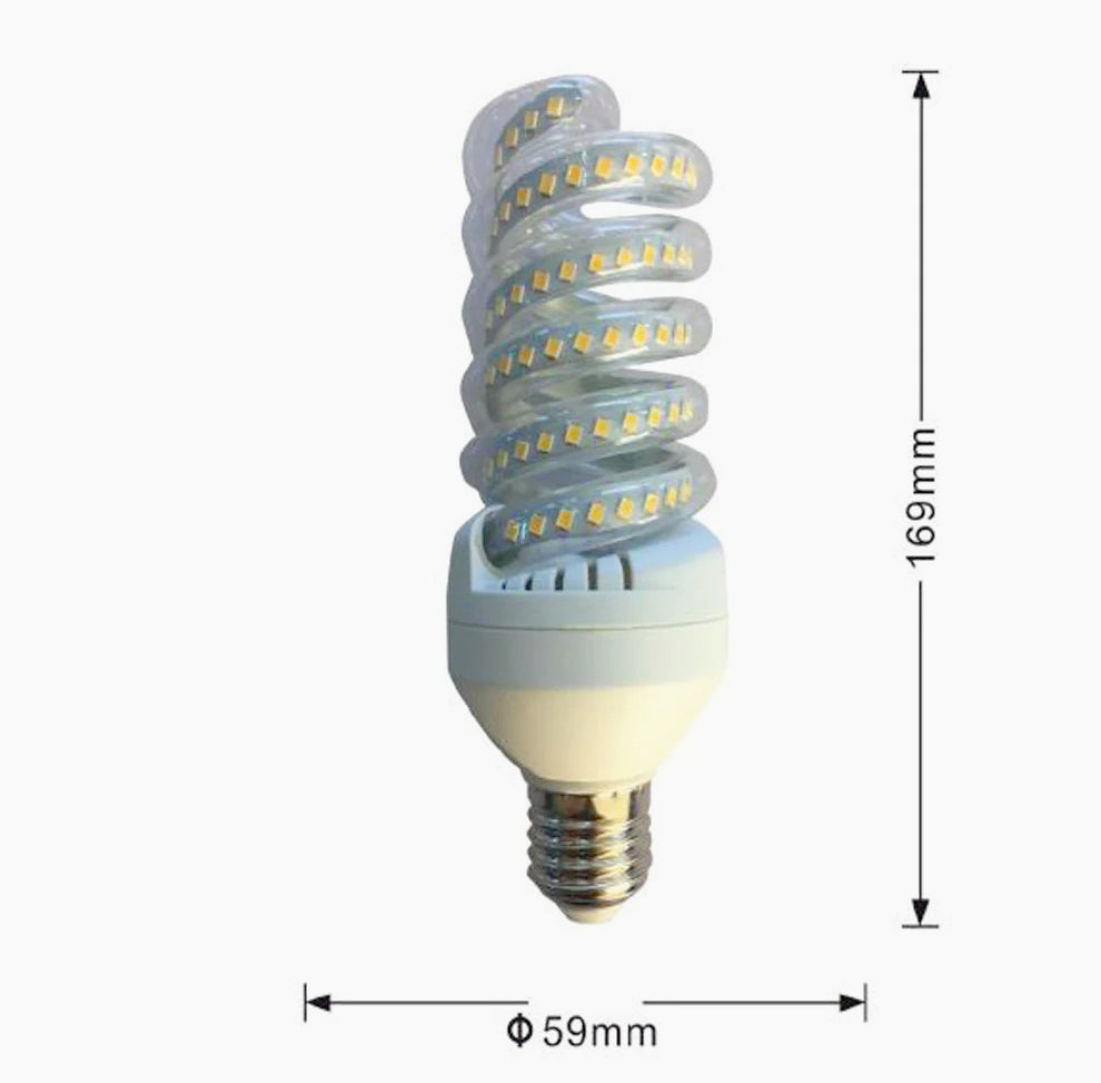 Lampadina LED spirale E27 22W – 3000K/4000K/6500K - ambraled