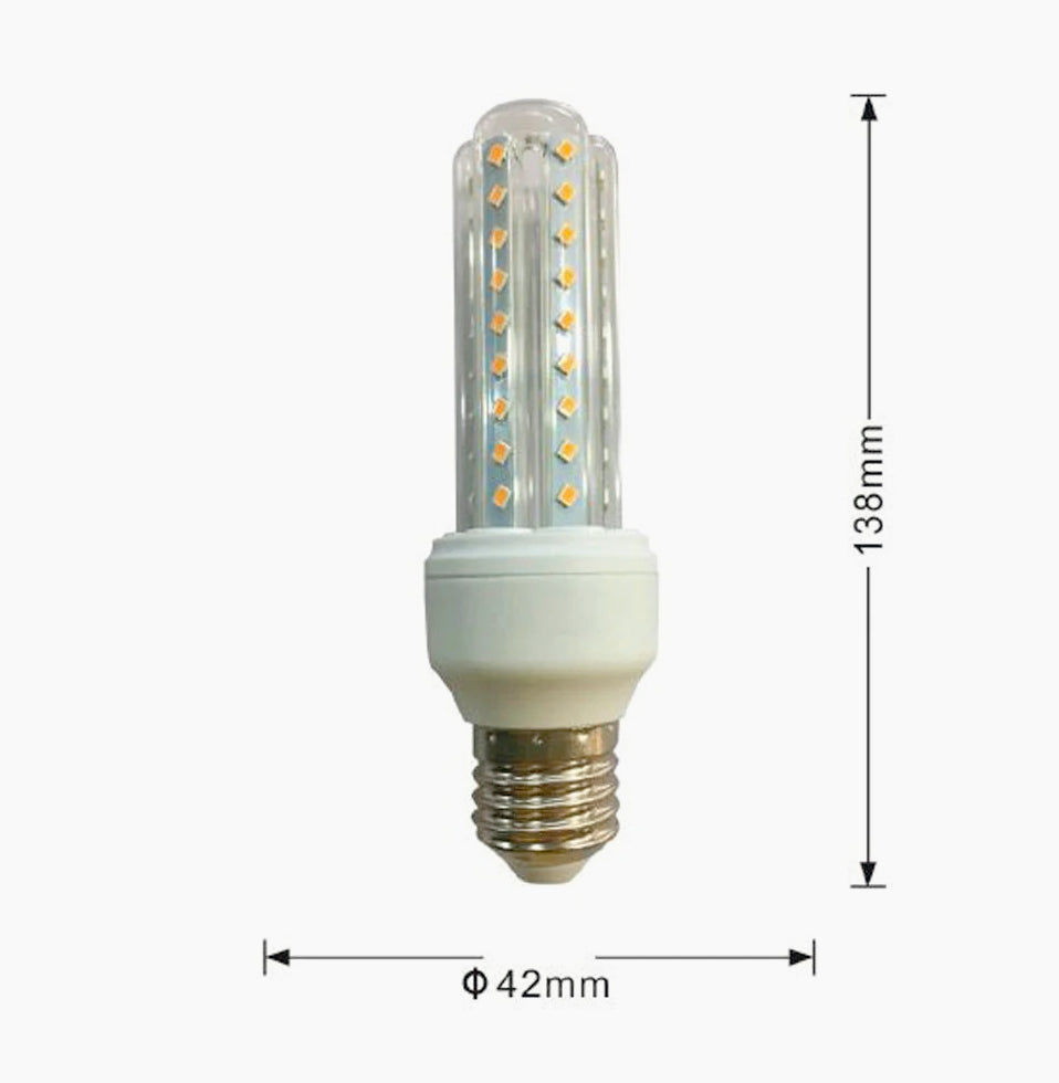Lampadina LED tubolare E27 10W – 3000K/4000K/6500K - ambraled