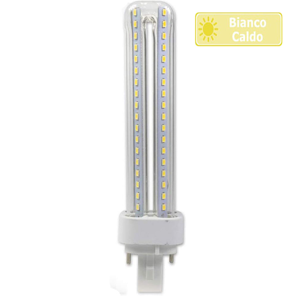Lampadina LED tubolare G24 15W – 2pin 3000K/4000K/6500K risparmio - ambraled