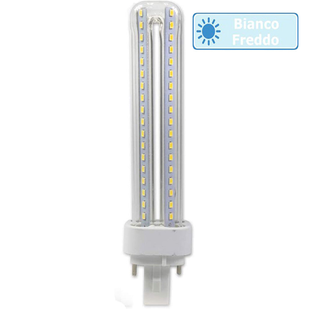 Lampadina LED tubolare G24 15W – 2pin 3000K/4000K/6500K risparmio - ambraled