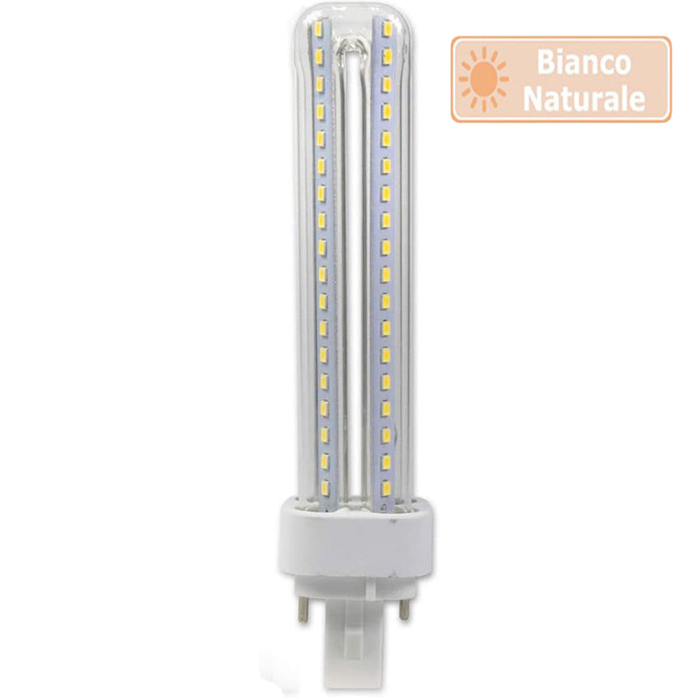 Lampadina LED tubolare G24 15W – 2pin 3000K/4000K/6500K risparmio - ambraled