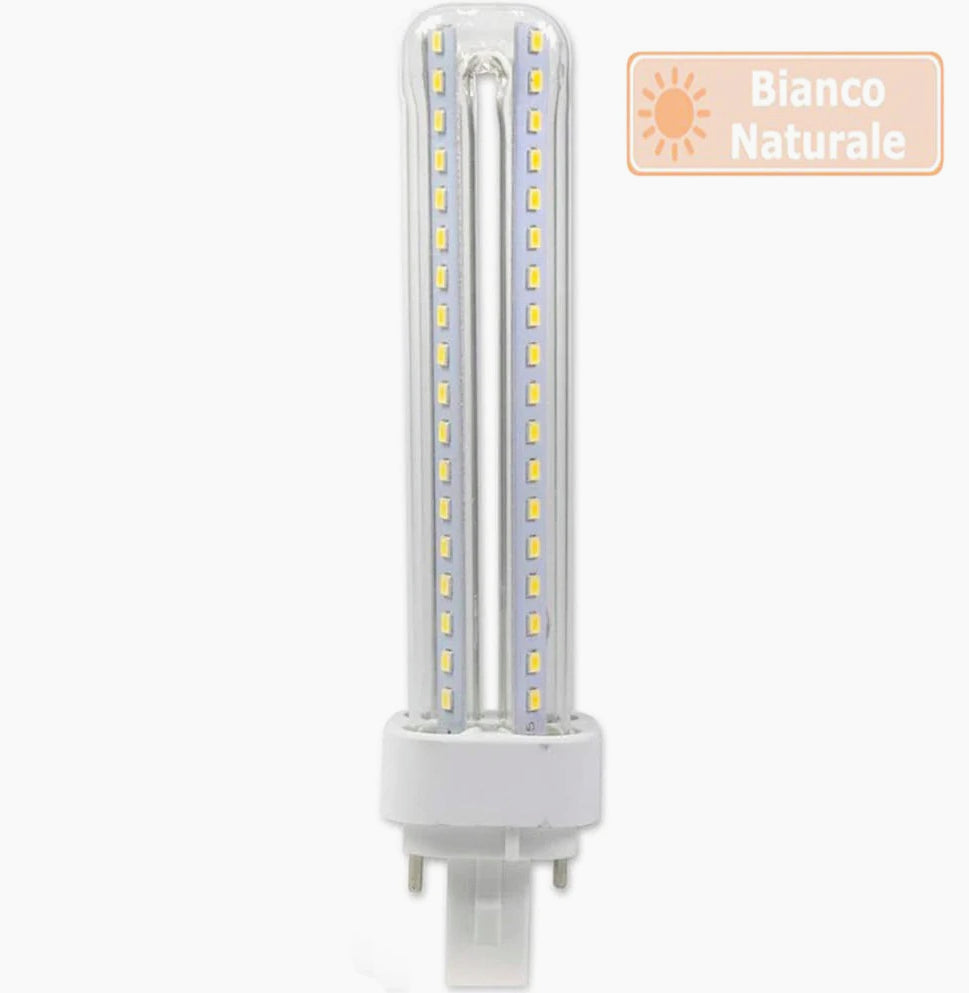 Lampadina LED tubolare G24 15W – 2pin 3000K/4000K/6500K risparmio - ambraled