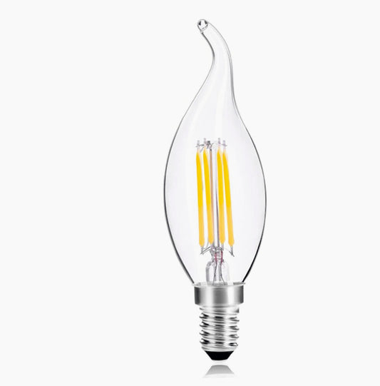 Lampadina LED vetro filamento 4W – E14 luce colpo di vento - ambraled