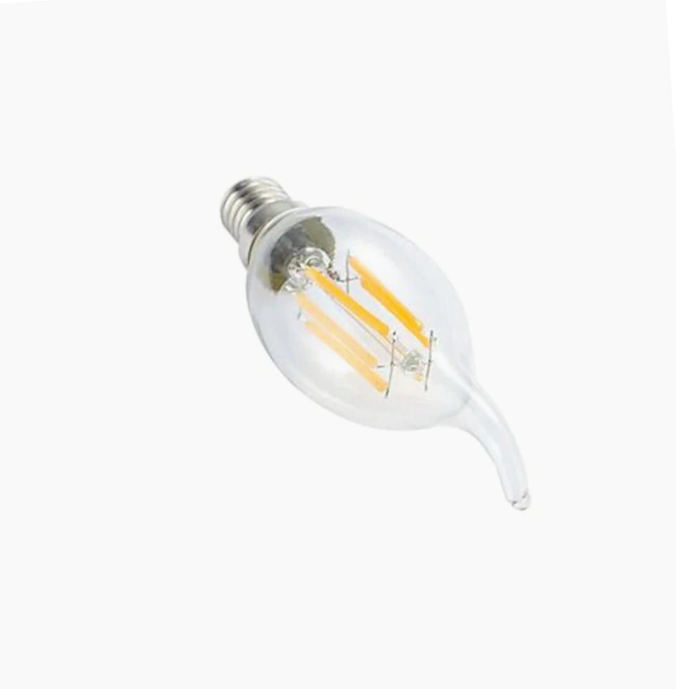Lampadina LED vetro filamento 4W – E14 luce colpo di vento - ambraled