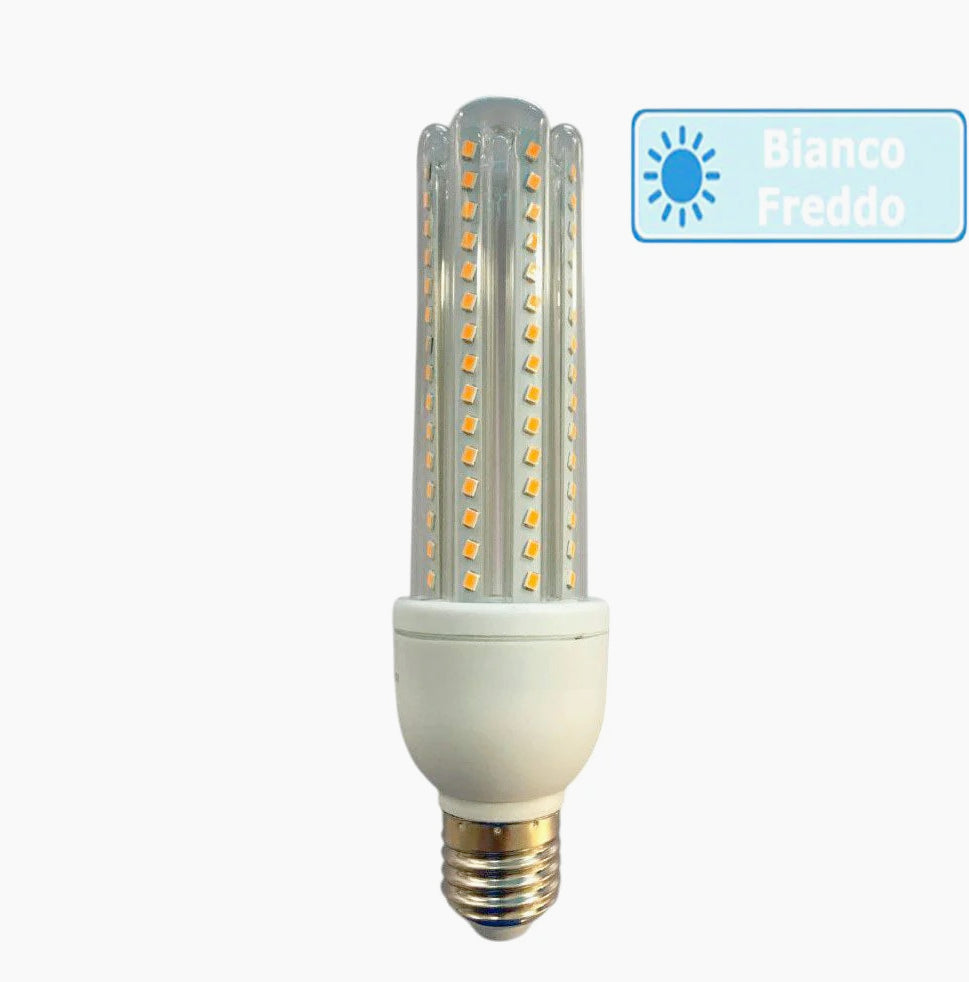 Lampadina LED tubolare E27 18W – 3000K/4000K/6500K - ambraled