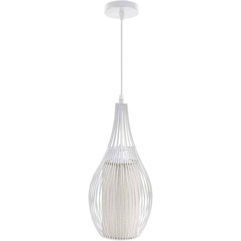 Lampadario da soffitto pendente – Sospensione ovale, attacco E27 - ambraled