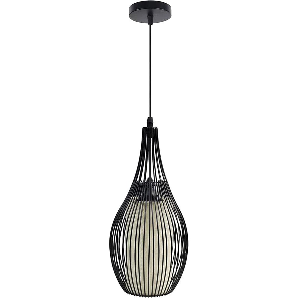 Lampadario da soffitto pendente – Sospensione ovale, attacco E27 - ambraled