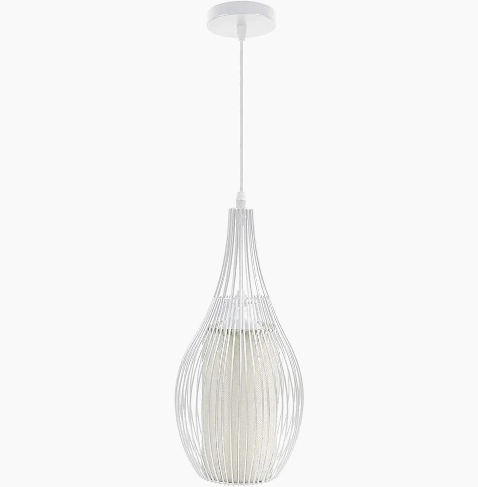 Lampadario da soffitto pendente – Sospensione ovale, attacco E27 - ambraled