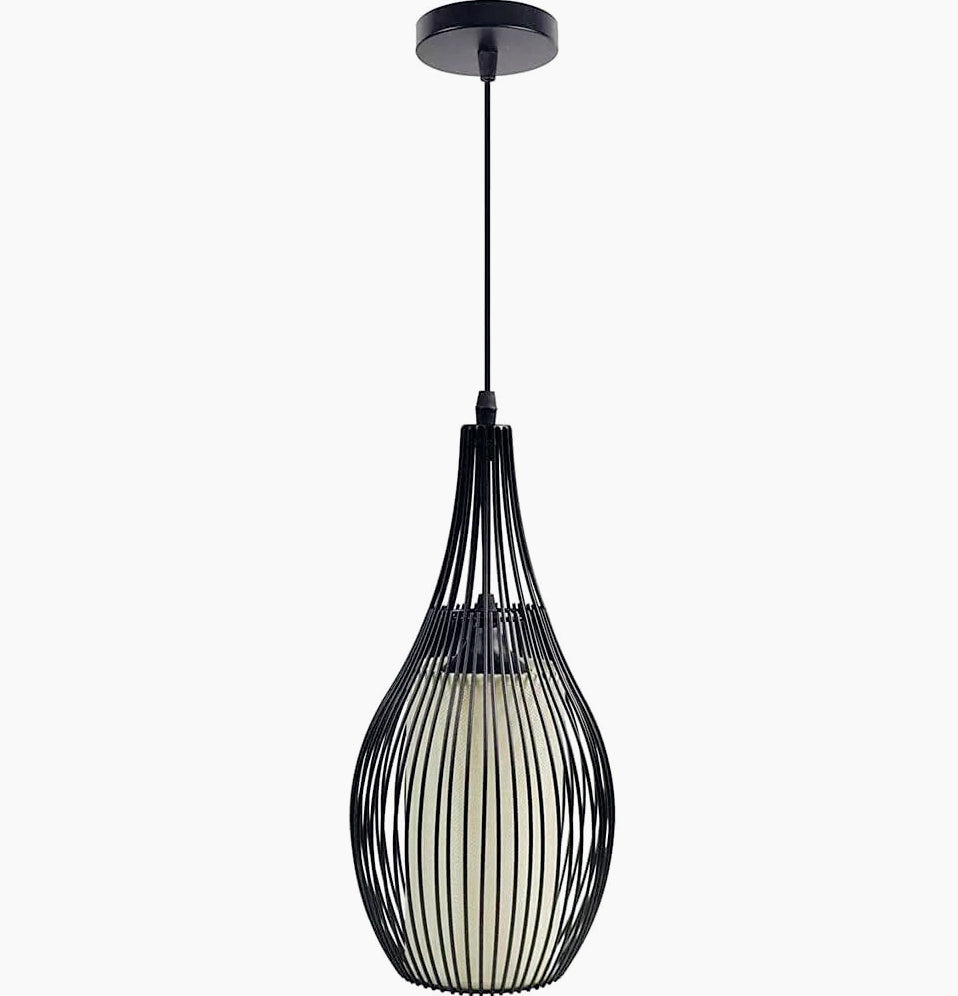 Lampadario da soffitto pendente – Sospensione ovale, attacco E27 - ambraled