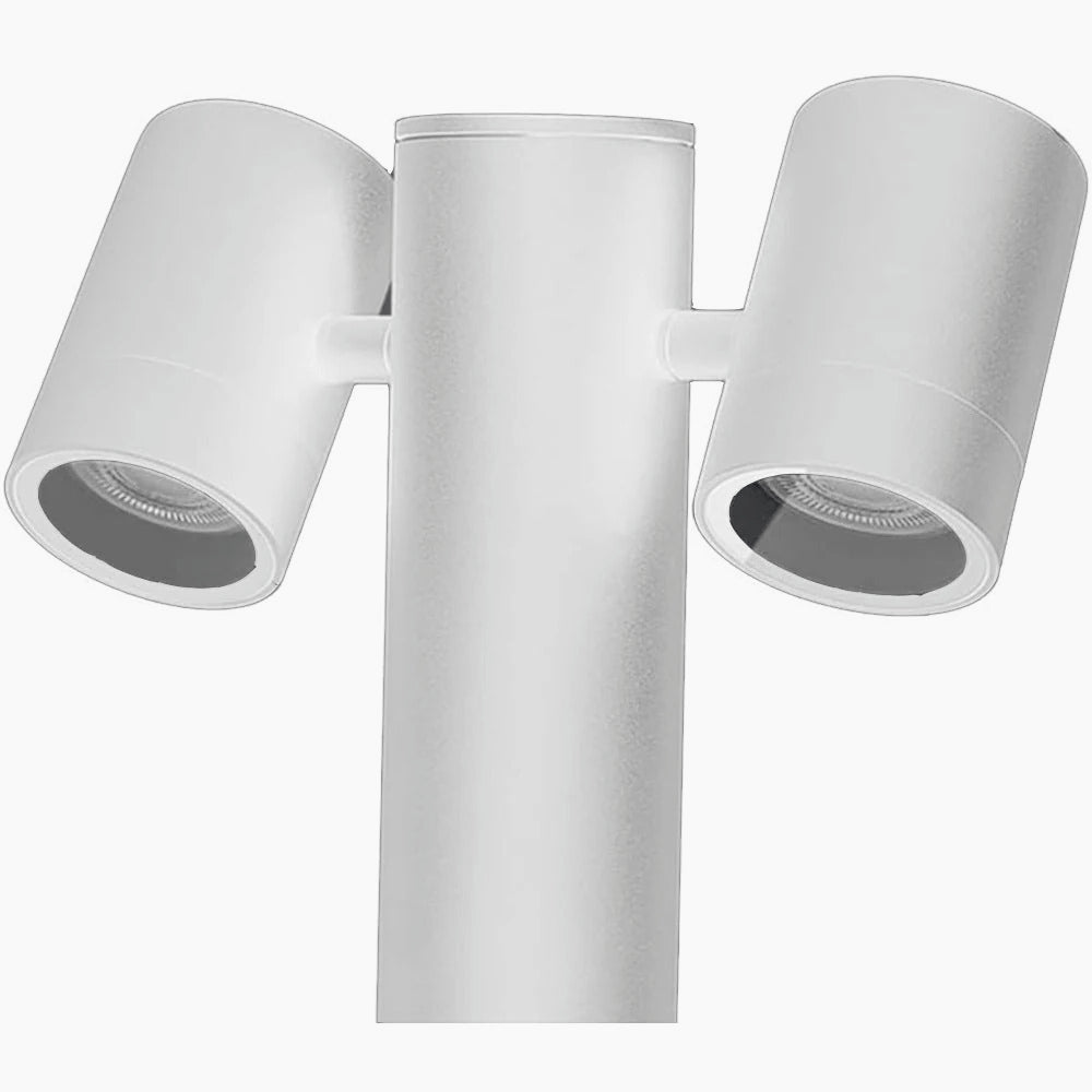 Lampione giardino 2 diffusori – GU10 orientabili IP44 - ambraled