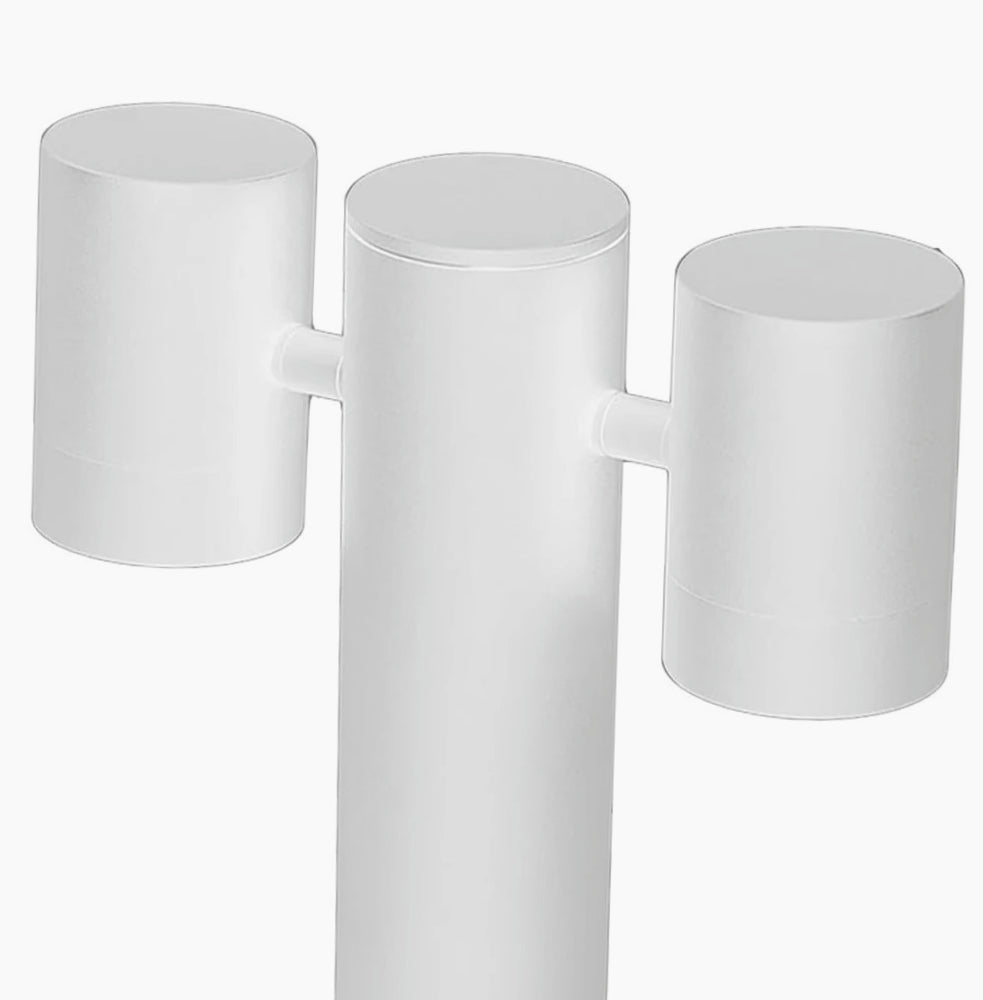 Lampione giardino 2 diffusori – GU10 orientabili IP44 - ambraled
