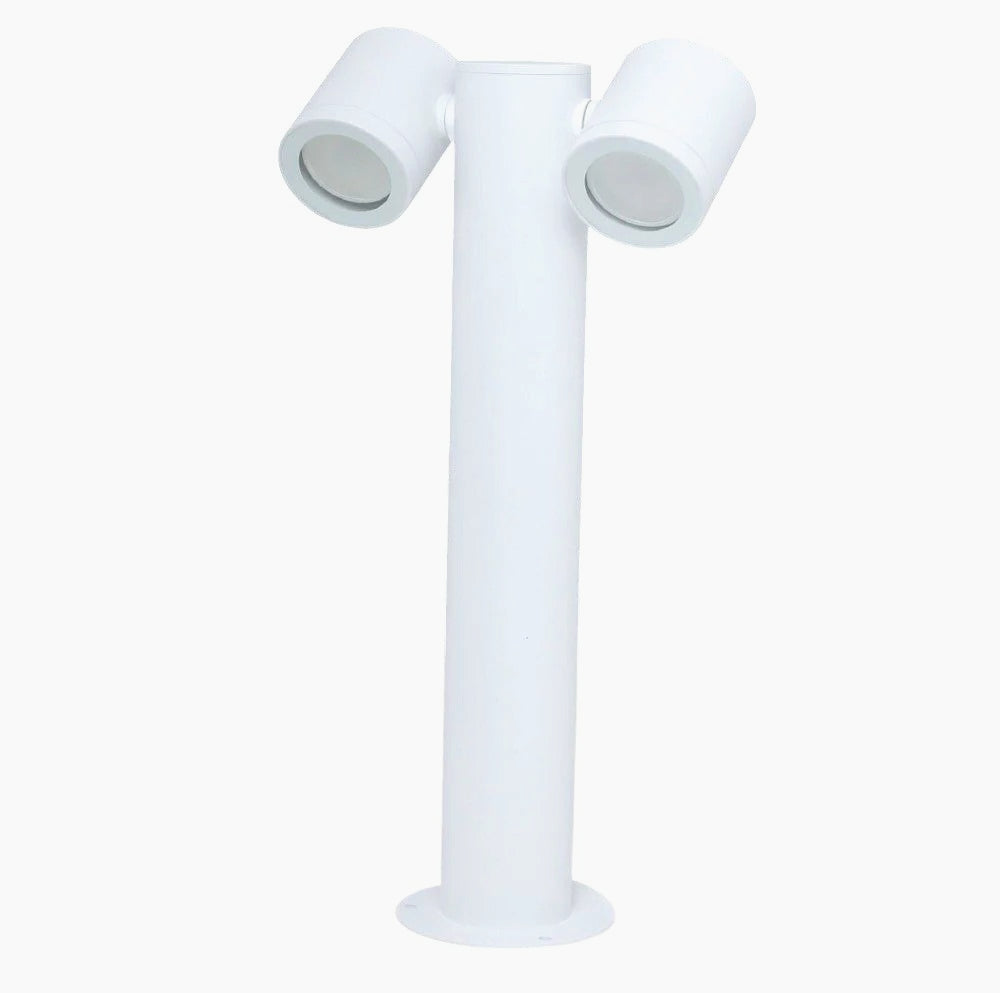 Lampione giardino 2 diffusori – GU10 orientabili IP44 - ambraled