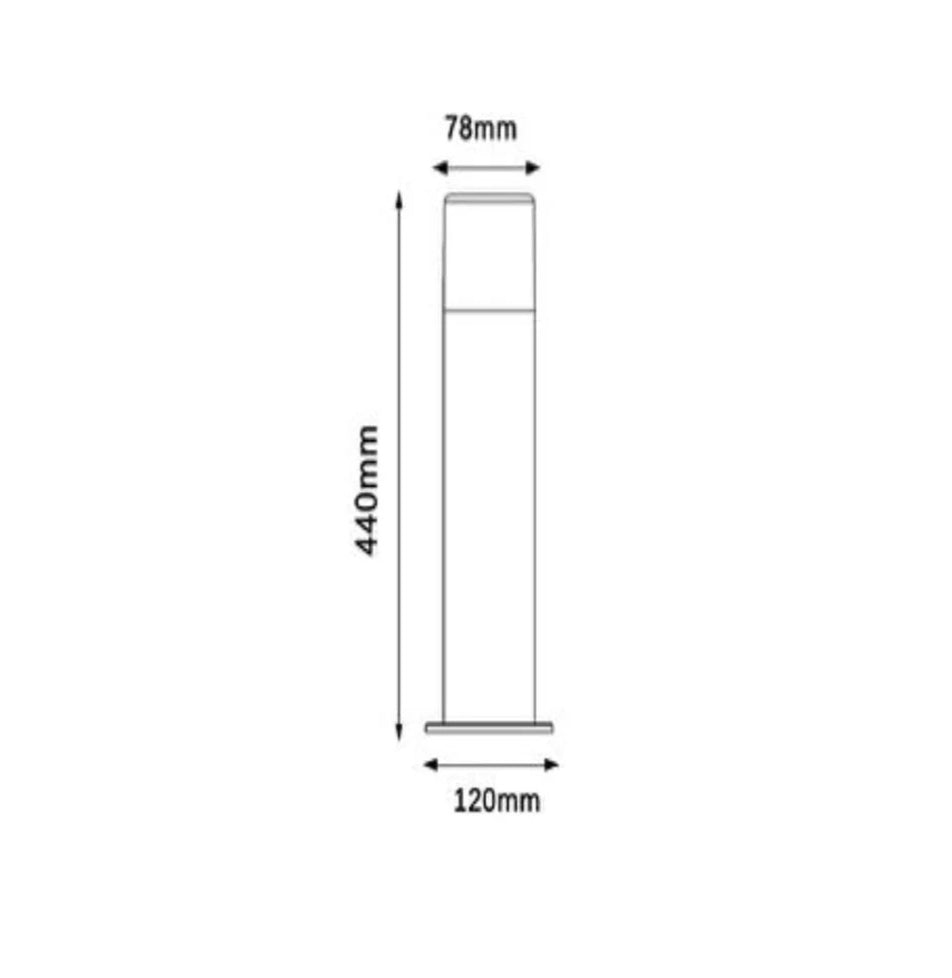 Lampione giardino 44cm – Vialetti E27 IP44 esterno - ambraled