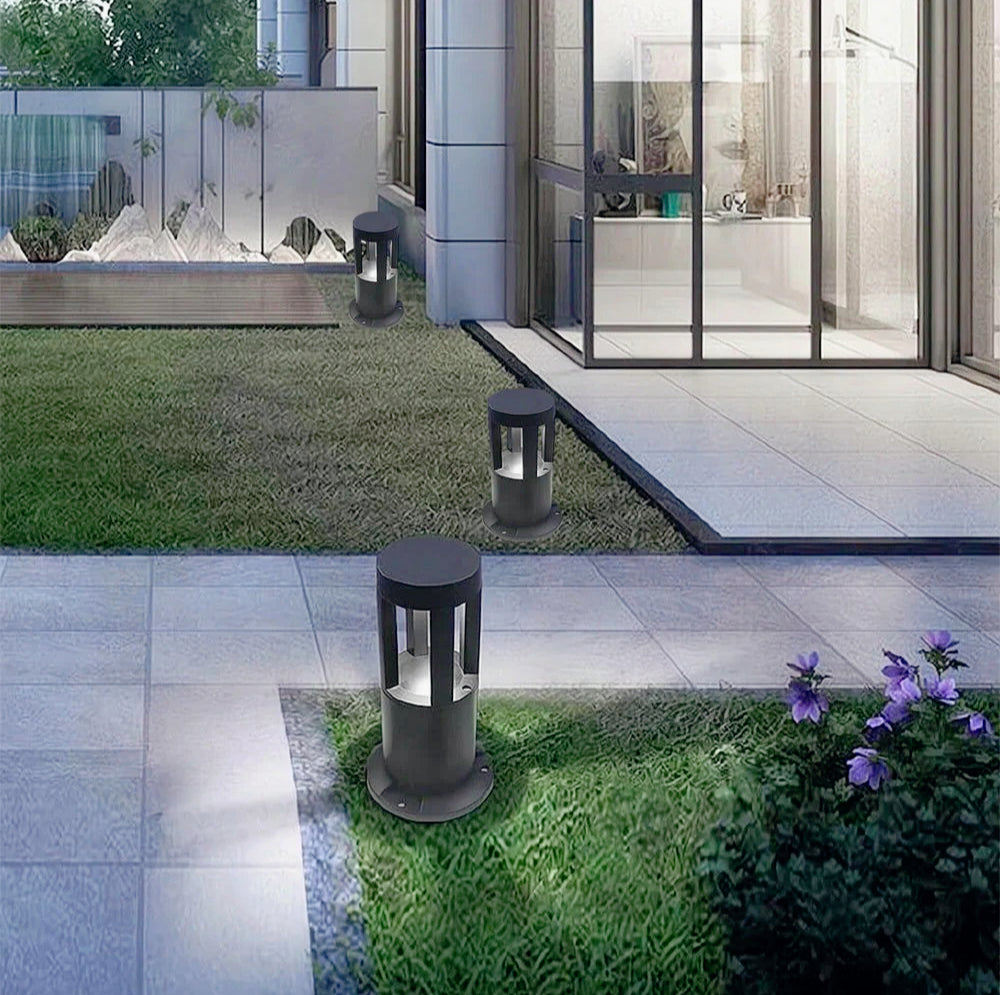 Lampione giardino 12W LED COB – 30cm 3000K/4000K/6500K - ambraled