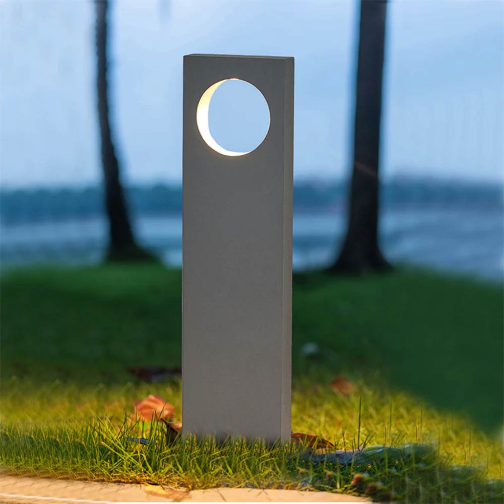 Lampione giardino 12W LED COB – 50cm 3000K/4000K/6500K grigio con palo - ambraled