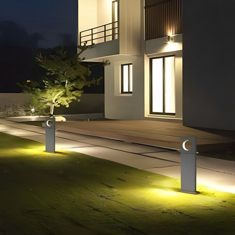 Lampione giardino 12W LED COB – 50cm 3000K/4000K/6500K grigio con palo - ambraled