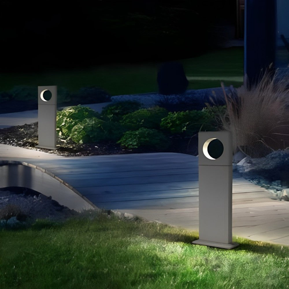 Lampione giardino 12W LED COB – 50cm 3000K/4000K/6500K grigio con palo - ambraled
