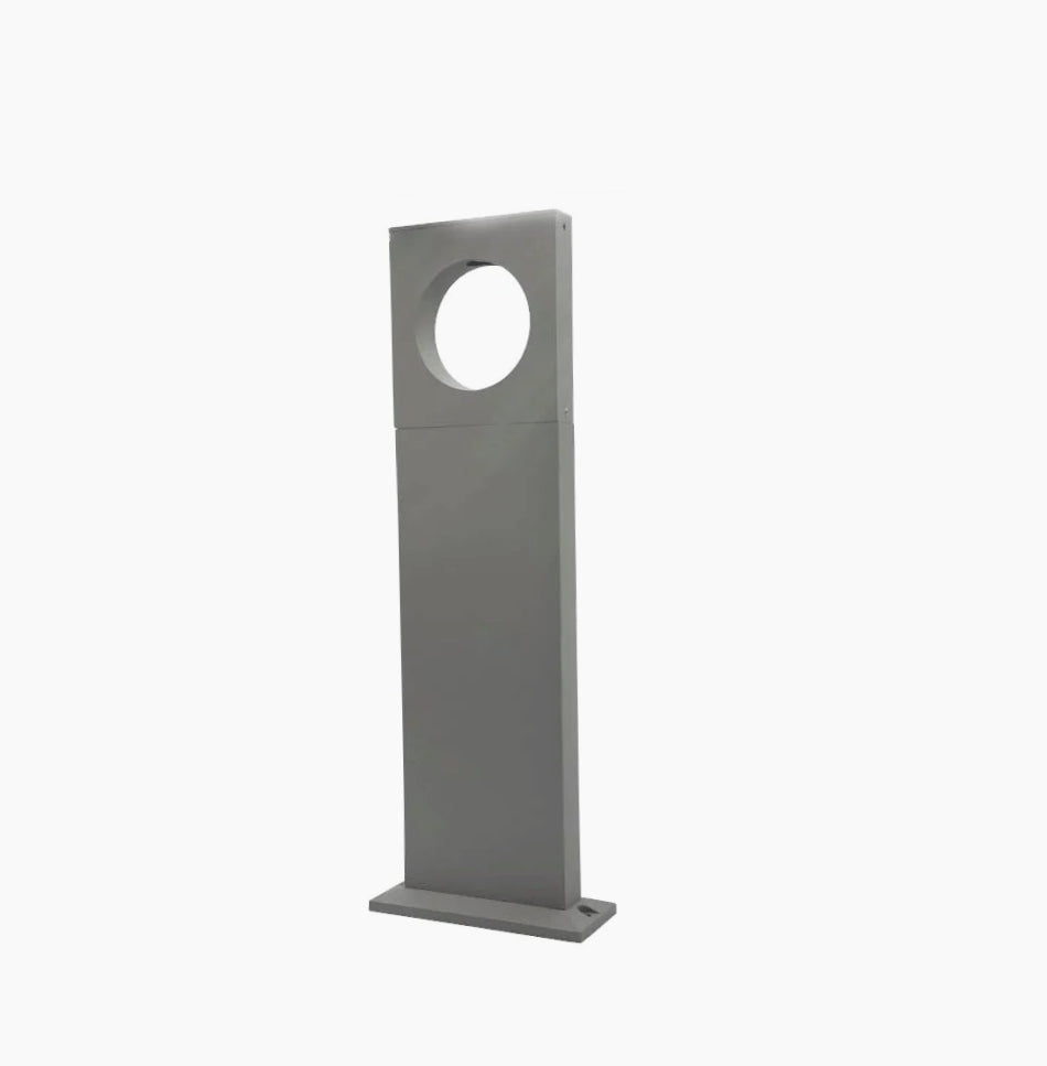 Lampione giardino 12W LED COB – 50cm 3000K/4000K/6500K grigio con palo - ambraled