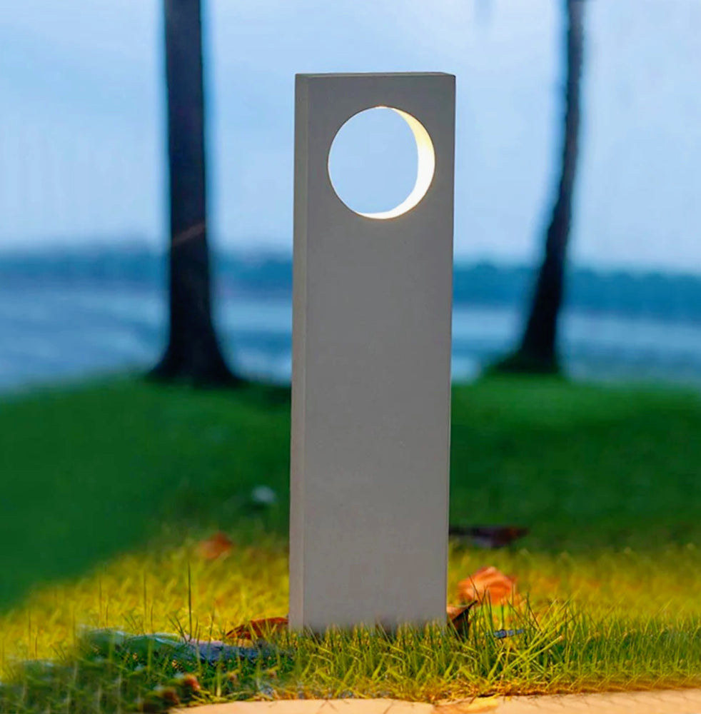 Lampione giardino 12W LED COB – 50cm 3000K/4000K/6500K grigio con palo - ambraled