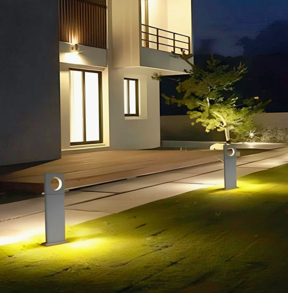 Lampione giardino 12W LED COB – 50cm 3000K/4000K/6500K grigio con palo - ambraled