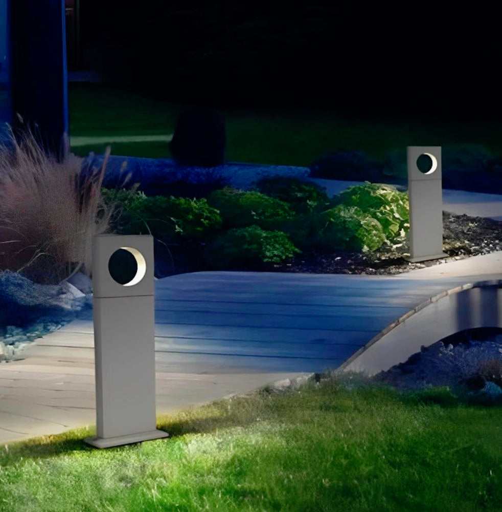 Lampione giardino 12W LED COB – 50cm 3000K/4000K/6500K grigio con palo - ambraled