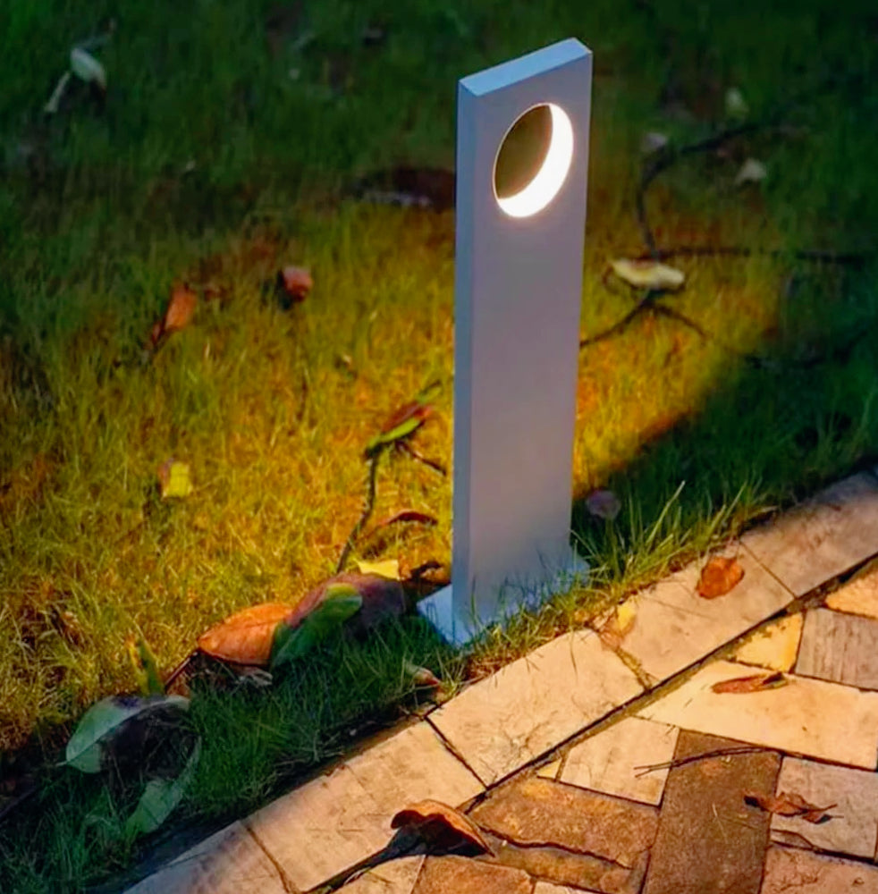 Lampione giardino 12W LED COB – 50cm 3000K/4000K/6500K grigio con palo - ambraled