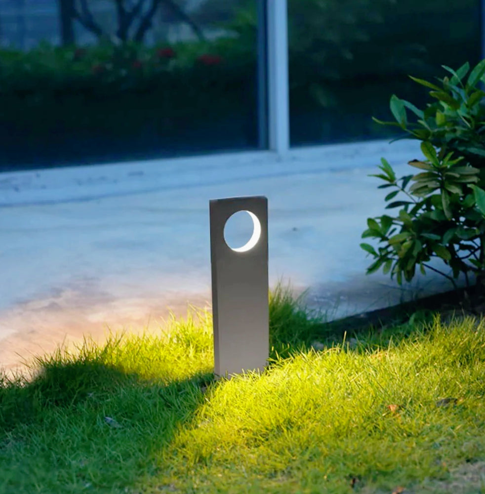 Lampione giardino 12W LED COB – 50cm 3000K/4000K/6500K grigio con palo - ambraled
