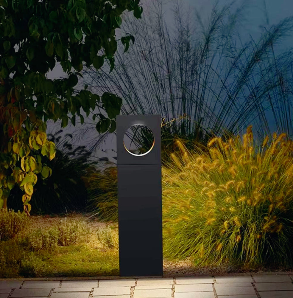 Lampione giardino 12W LED COB – 50cm 3000K/4000K/6500K nero con palo - ambraled