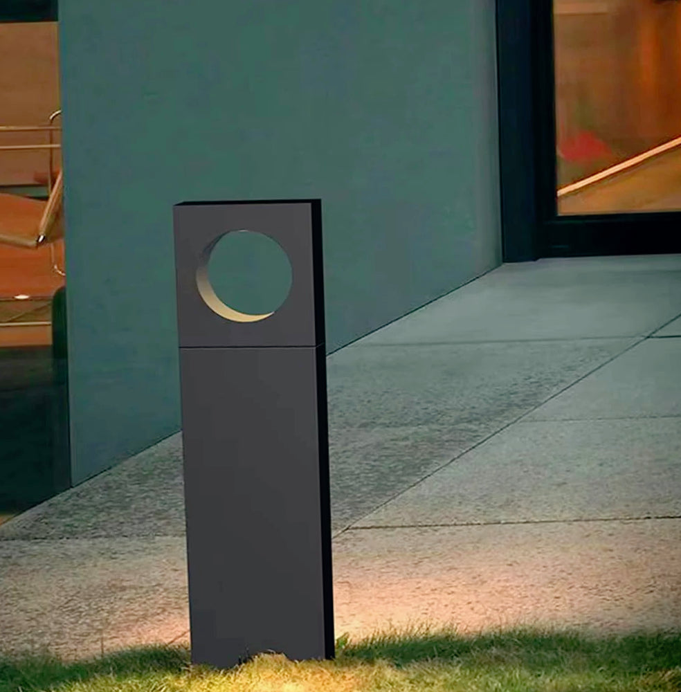Lampione giardino 12W LED COB – 50cm 3000K/4000K/6500K nero con palo - ambraled