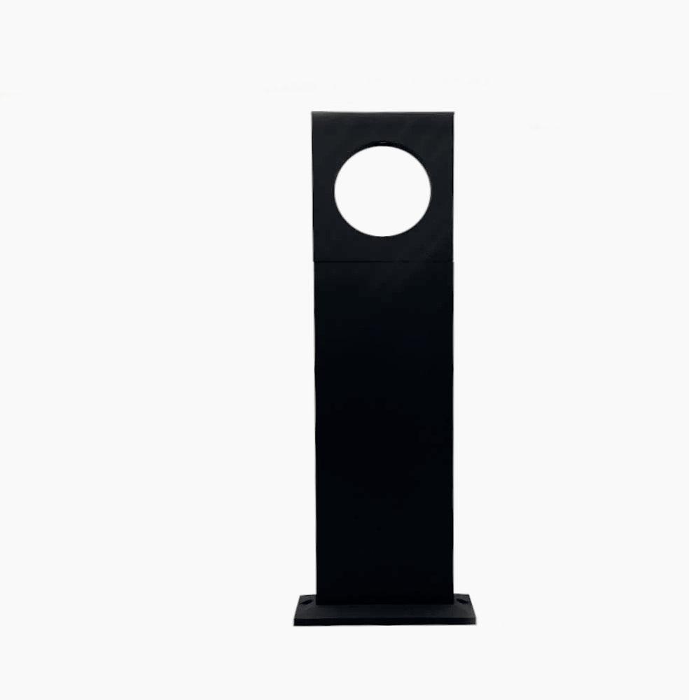 Lampione giardino 12W LED COB – 50cm 3000K/4000K/6500K nero con palo - ambraled