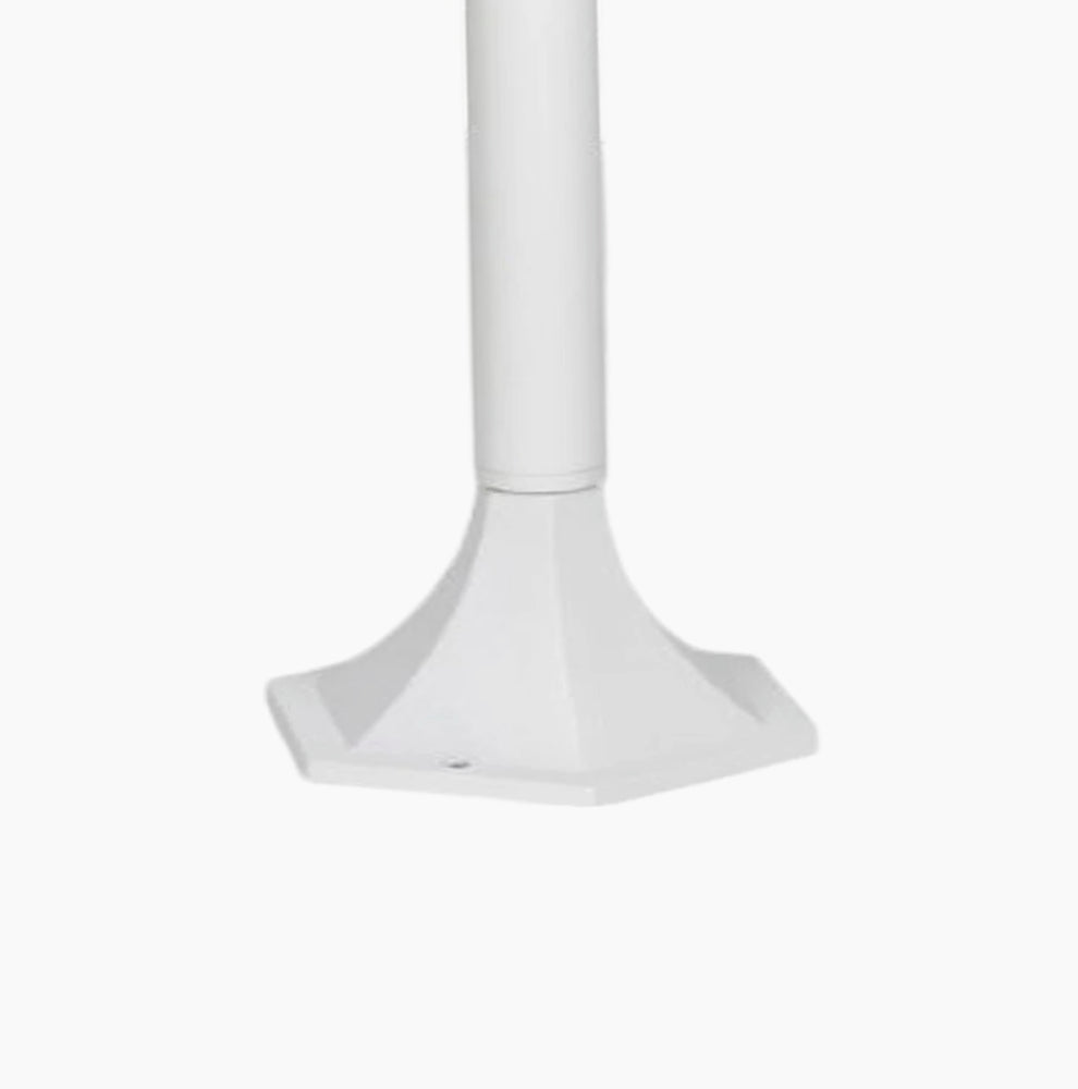 Lampione giardino 86 cm lanterna  con attacco E27 grigio e bianco IP44 - ambraled
