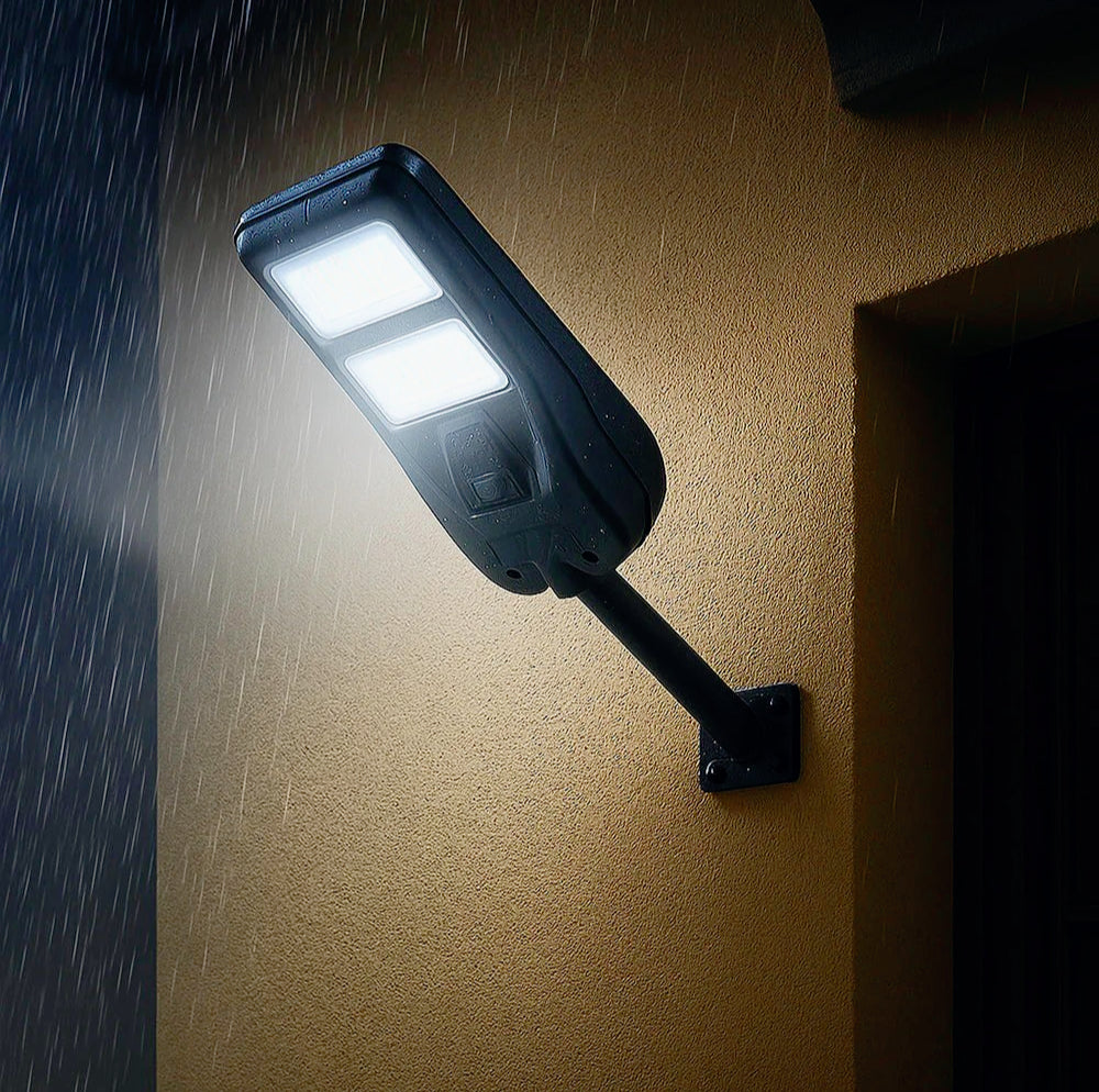 Lampione faro solare LED 100W – Sensore prossimità IP65 con palo - ambraled