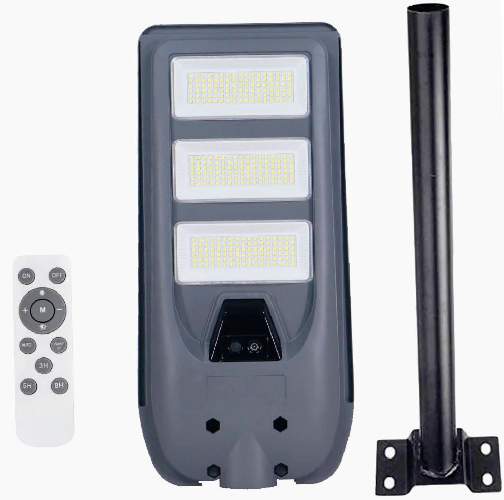 Lampione faro solare LED 160W – Sensore prossimità IP65 con palo - ambraled